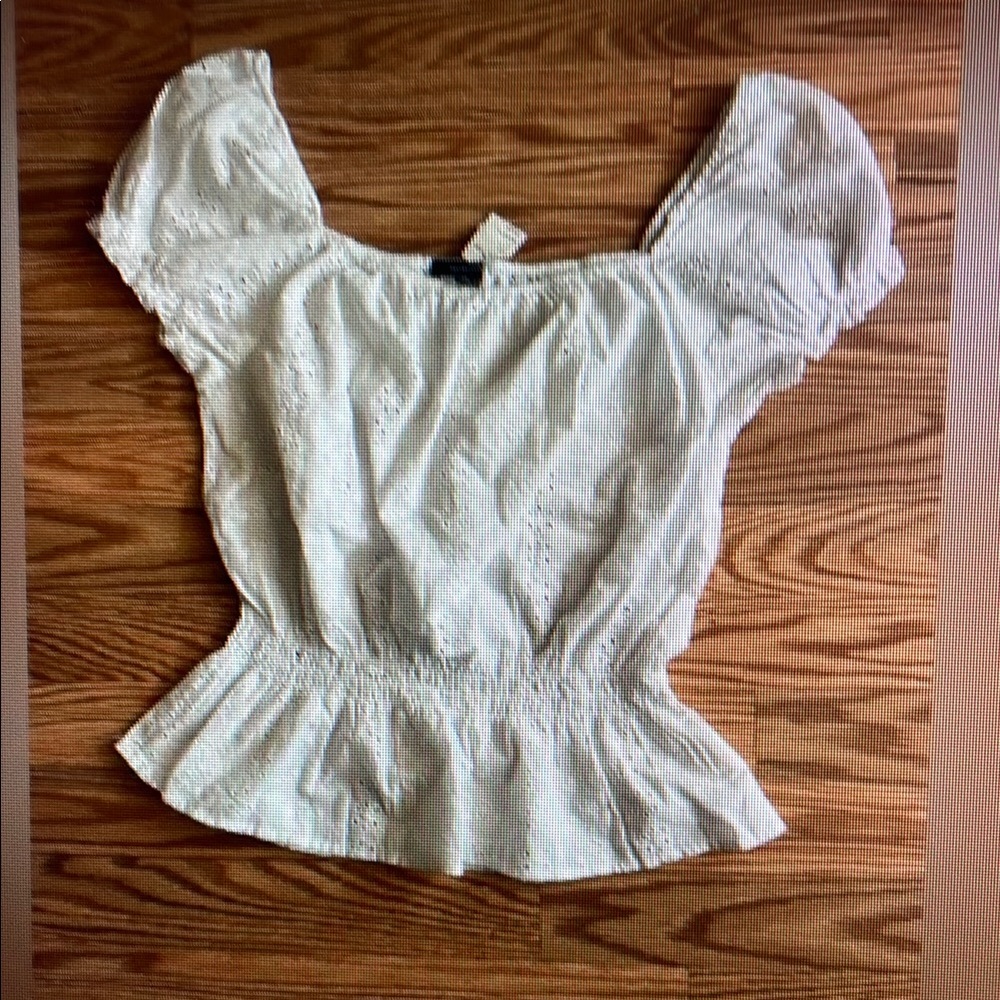 White Eyelet Women's Tank Top